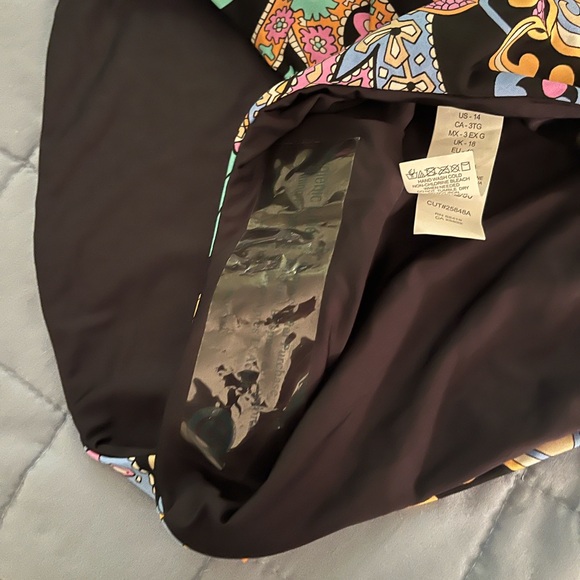 Sunshine 79 Black Multicolor bikini NWT Women’s size 14 - Picture 3 of 4